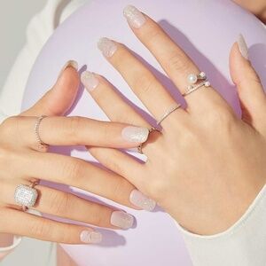 Ohora Semi Cured Gel Nail Strips Pink Dress Up 2 Boxes